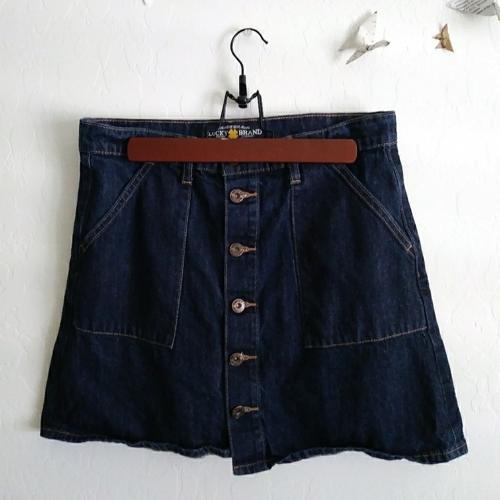 Lucky brand button up skirt